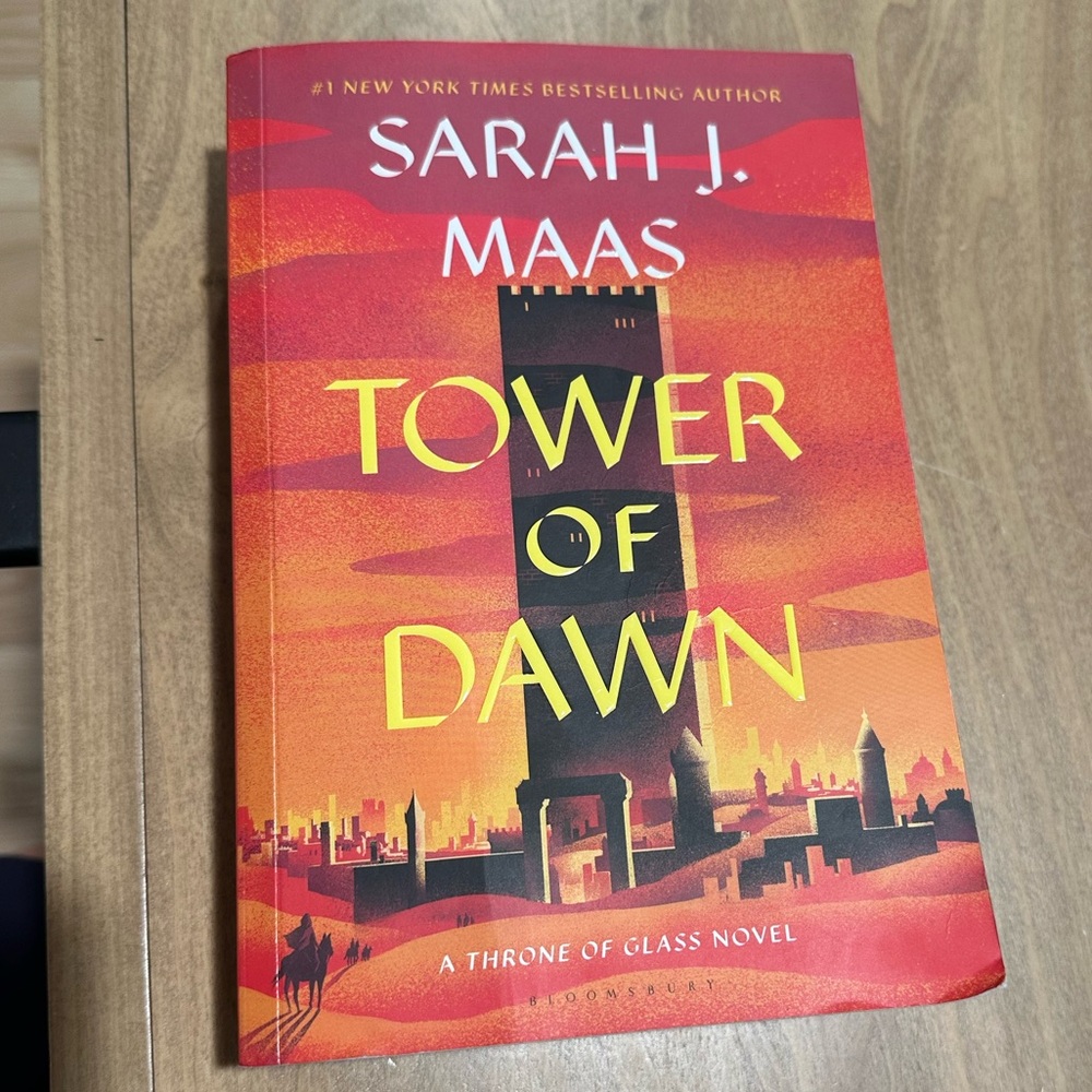 Tower of Dawn by Sarah J. Maas - Red and Yellow Cover